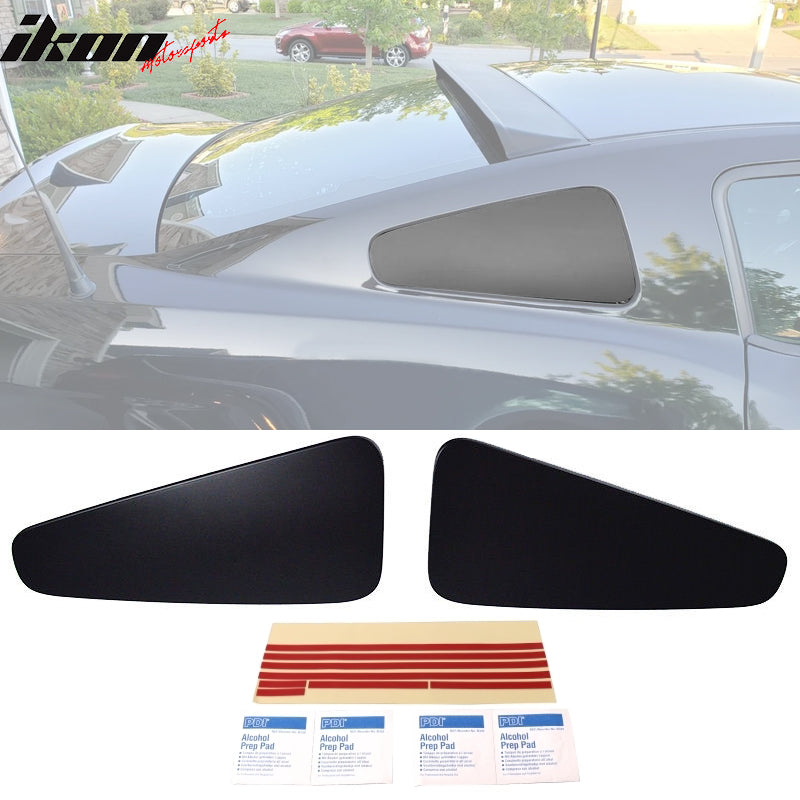 2010-2014 Ford Mustang GT350 Style Rear Window Louver Covers Guard ABS