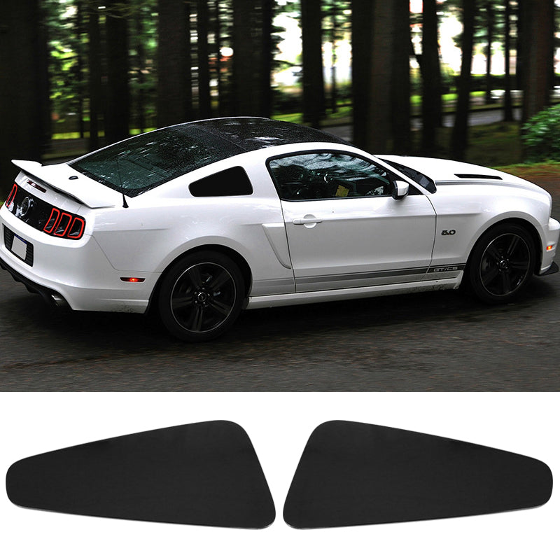 2010-2014 Ford Mustang GT350 Style Rear Window Louver Covers Guard ABS