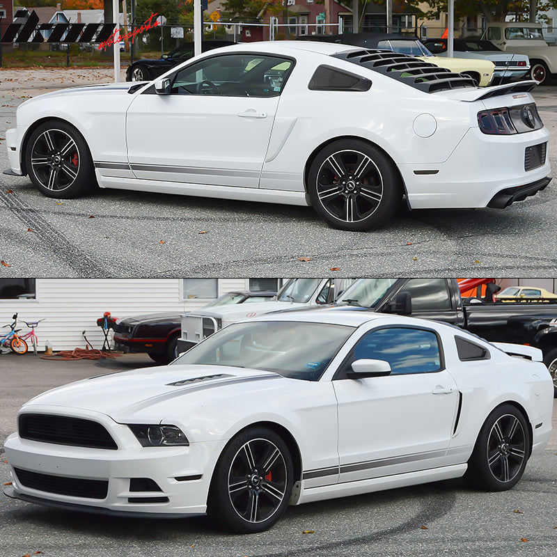 2010-2014 Ford Mustang 2DR IKON Rear Quarter Window Louver