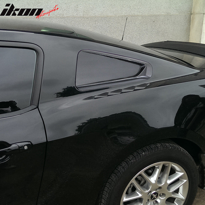 2010-2014 Ford Mustang 2DR IKON Rear Quarter Window Louver