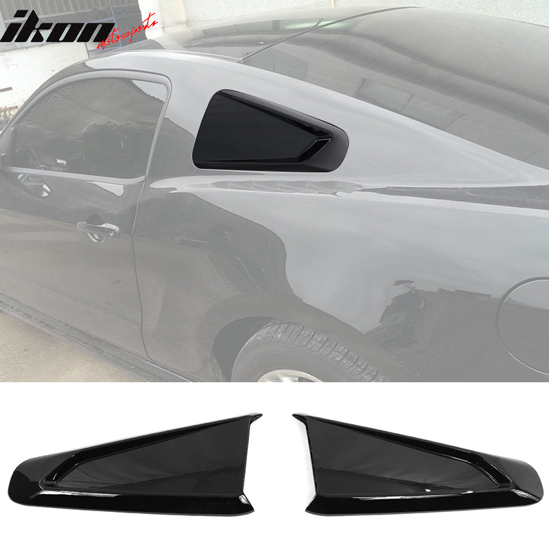 2010-2014 Ford Mustang 2DR IKON Rear Quarter Window Louver