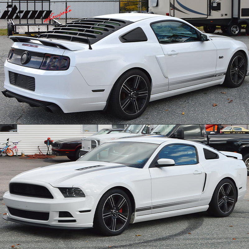 2010-2014 Ford Mustang 2DR IKON Rear Quarter Window Louver