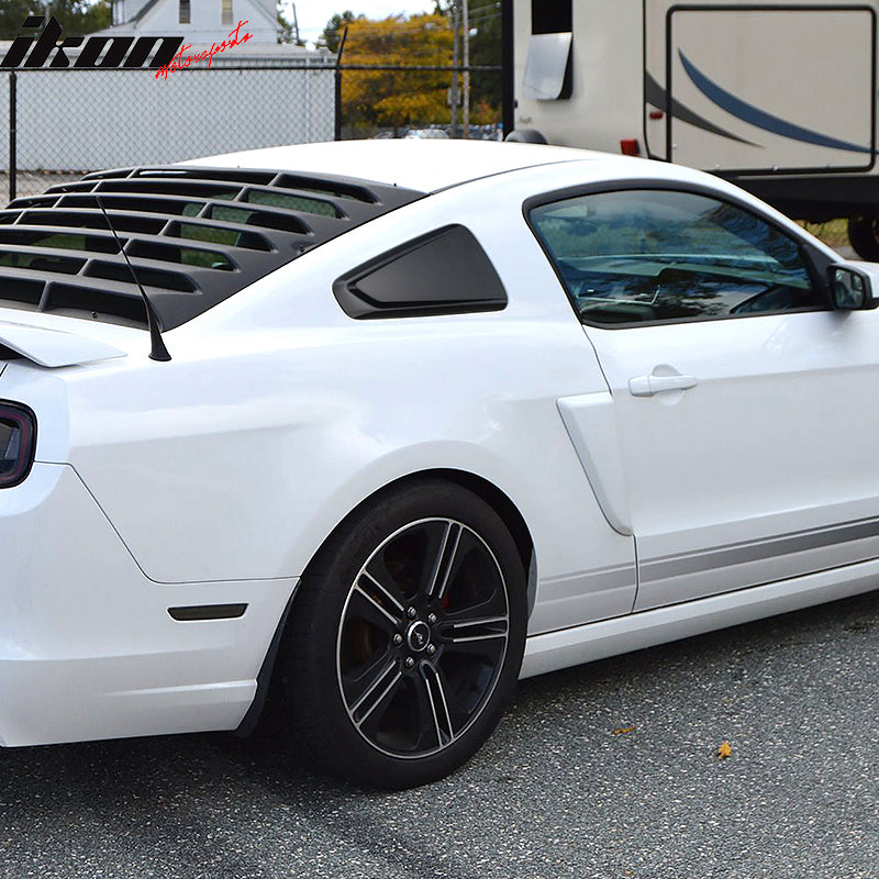 2010-2014 Ford Mustang 2DR IKON Rear Quarter Window Louver