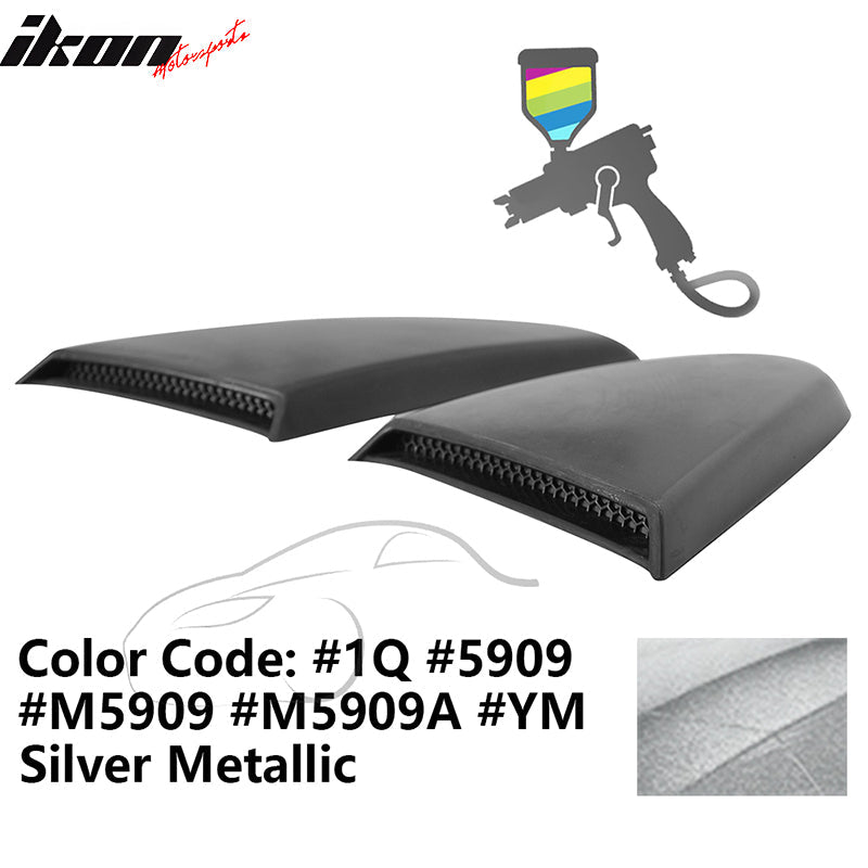 2015-2023 Mustang R Style Side Quarter Window Louver PU Painted