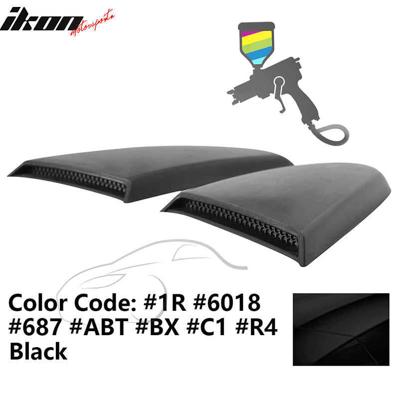 2015-2023 Mustang R Style Side Quarter Window Louver PU Painted