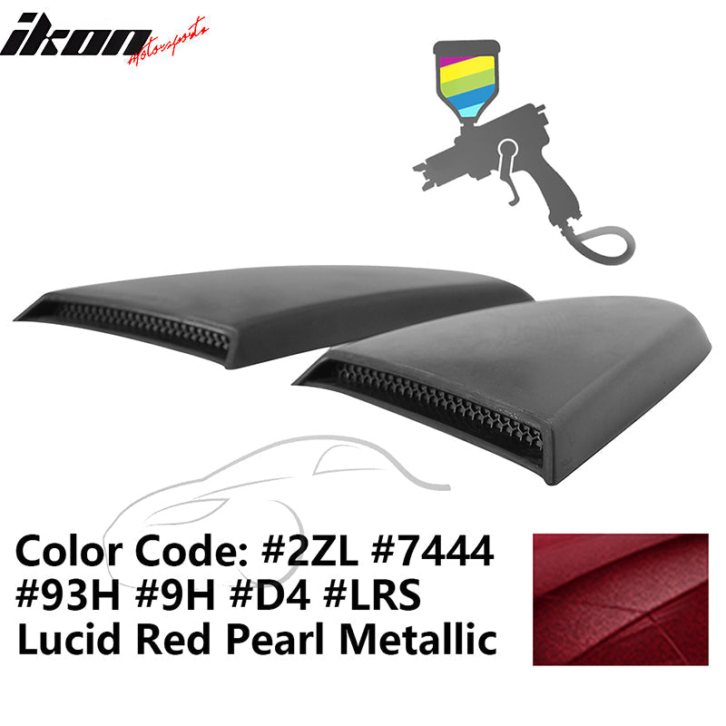 2015-2023 Mustang R Style Side Quarter Window Louver PU Painted