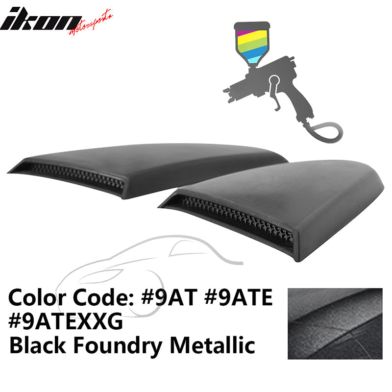 2015-2023 Mustang R Style Side Quarter Window Louver PU Painted