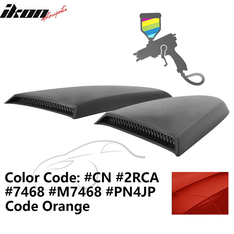 2015-2023 Mustang R Style Side Quarter Window Louver PU Painted