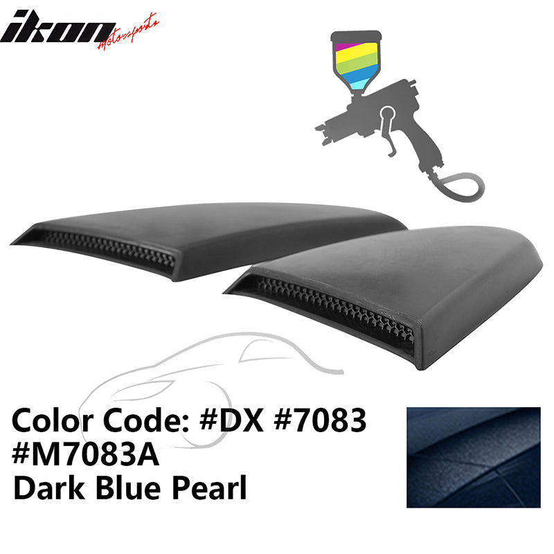 2015-2023 Mustang R Style Side Quarter Window Louver PU Painted