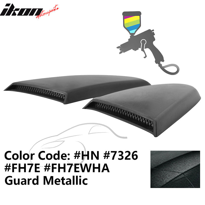 2015-2023 Mustang R Style Side Quarter Window Louver PU Painted