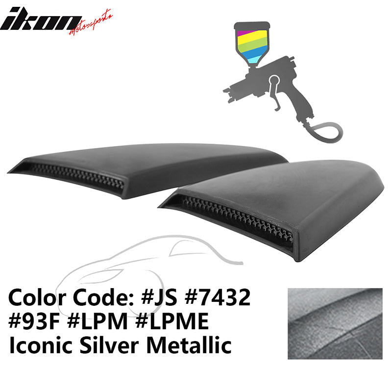2015-2023 Mustang R Style Side Quarter Window Louver PU Painted
