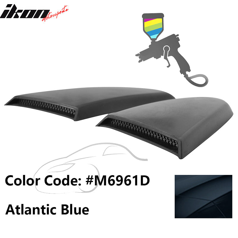 2015-2023 Mustang R Style Side Quarter Window Louver PU Painted