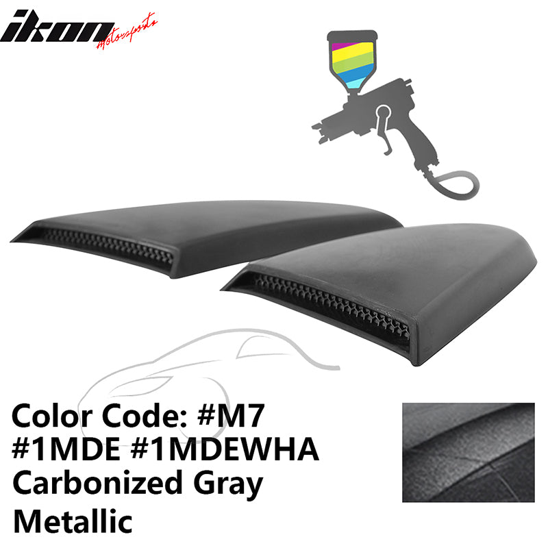 2015-2023 Mustang R Style Side Quarter Window Louver PU Painted