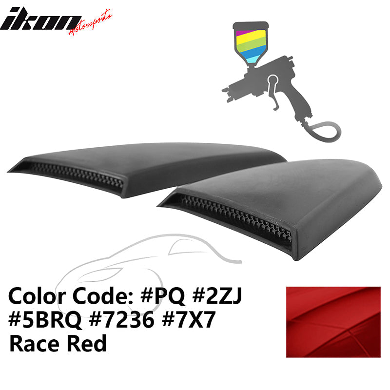 2015-2023 Mustang R Style Side Quarter Window Louver PU Painted
