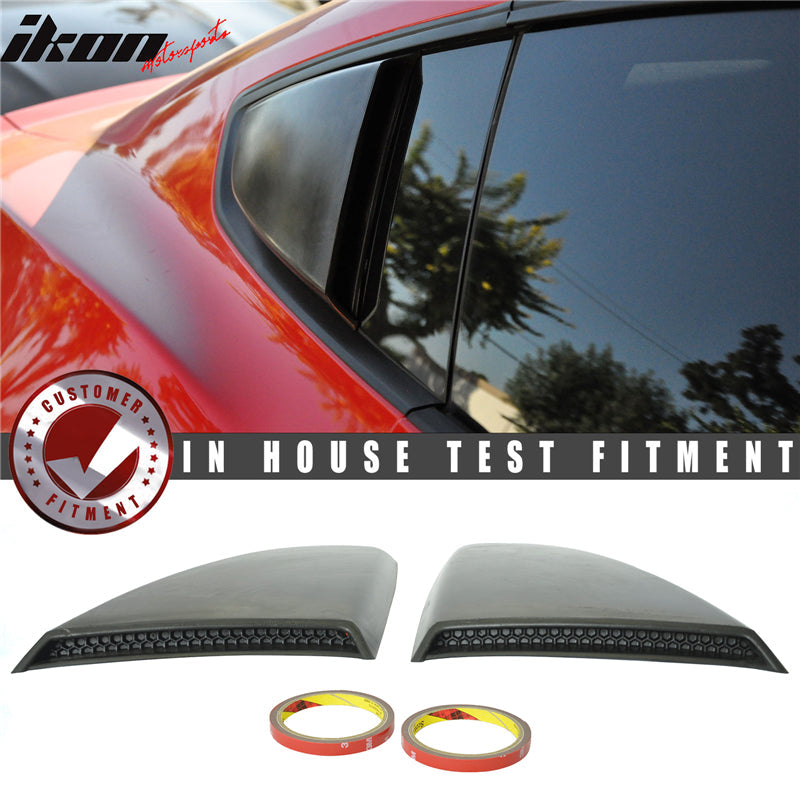 2015-2023 Mustang R Style Side Quarter Window Louver PU Painted