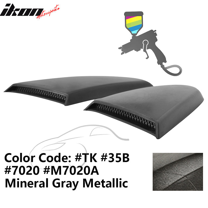 2015-2023 Mustang R Style Side Quarter Window Louver PU Painted