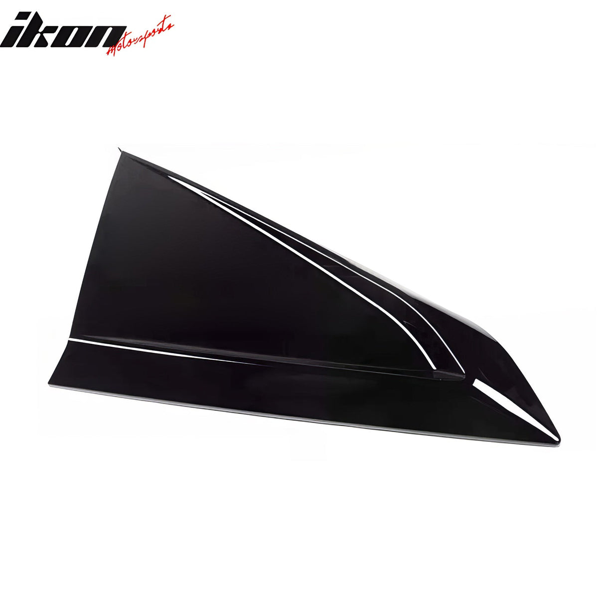 2024-2025 Ford Mustang 2DR V Style Gloss Black Side Window Louvers ABS