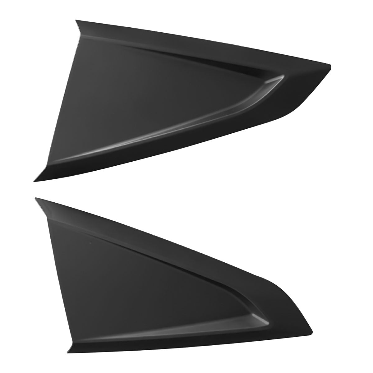 2024-2026 Ford Mustang 2DR V Style Matte Black Side Window Louvers ABS