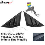 2021-2023 Ford Mustang Mach-E Window Louvers 3 Vent PC Painted