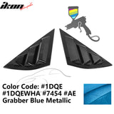 2021-2023 Ford Mustang Mach-E Window Louvers 3 Vent PC Painted