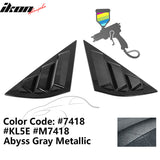 2021-2023 Ford Mustang Mach-E Window Louvers 3 Vent PC Painted