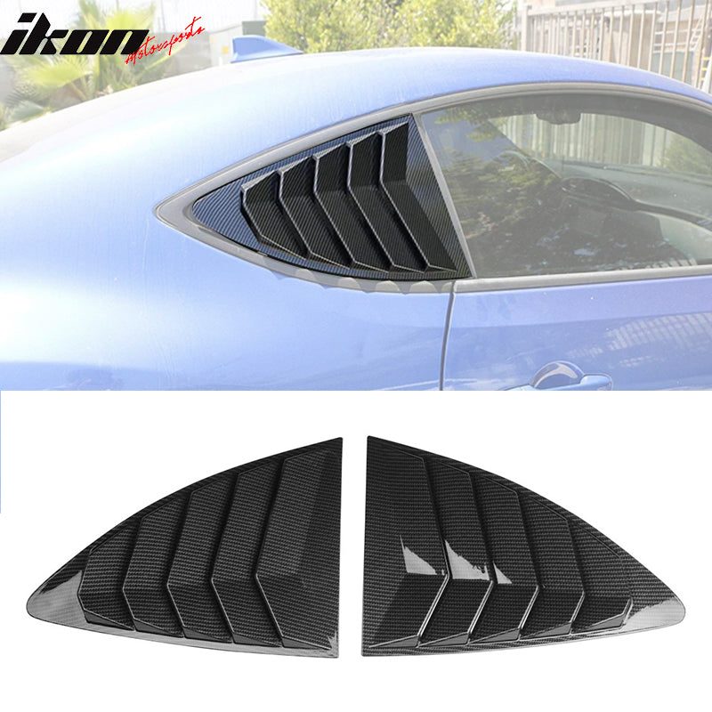 2013-2020 Subaru BRZ IKON Style Rear Window Louver Guard ABS