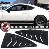 2013-2020 Subaru BRZ IKON Style Rear Window Louver Guard ABS