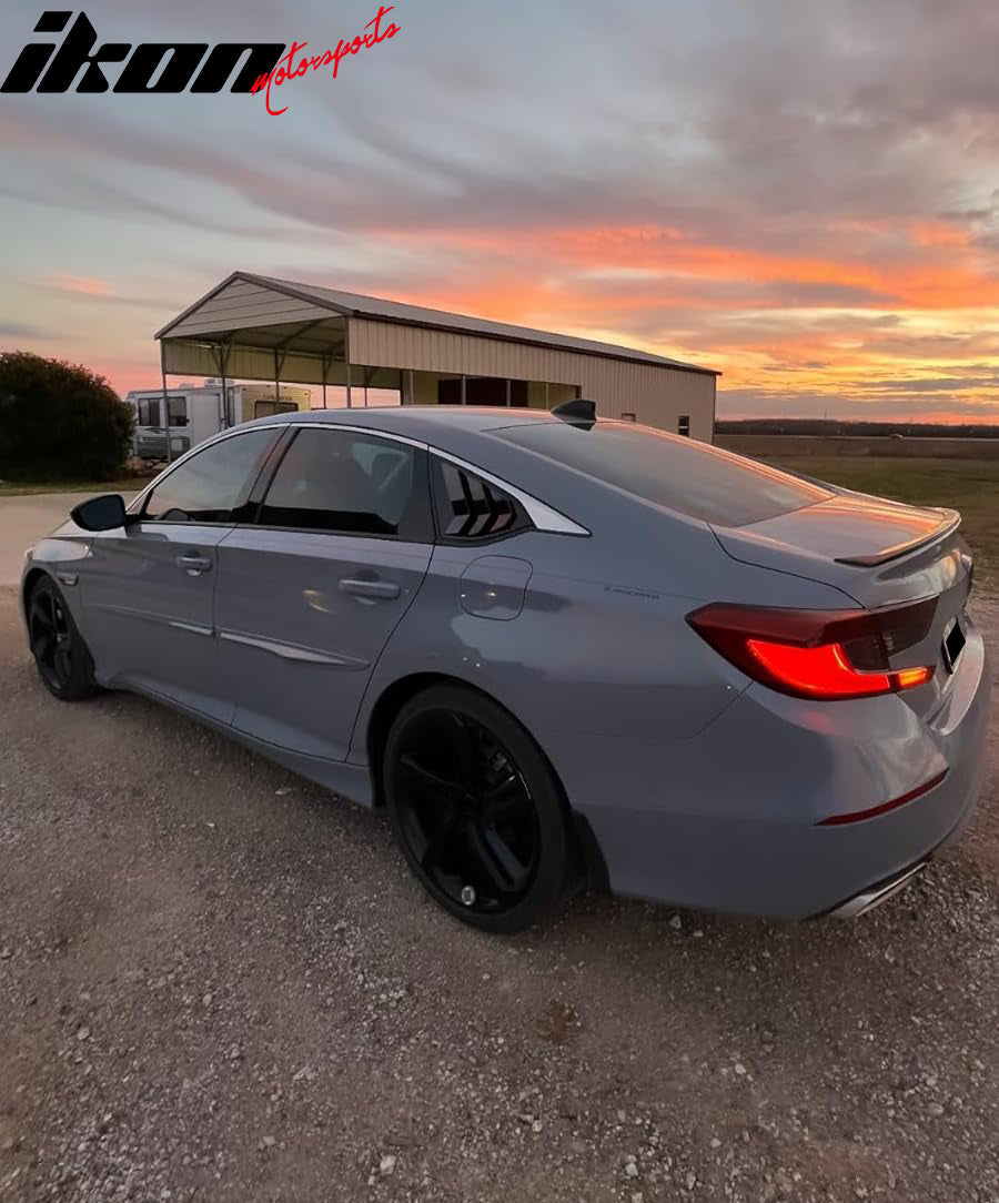 2018-2022 Honda Accord Sedan OE Style Gloss Black Window Scoop