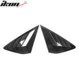 2023-2025 Honda Accord IKON Black Rear Quarter Window Louver ABS
