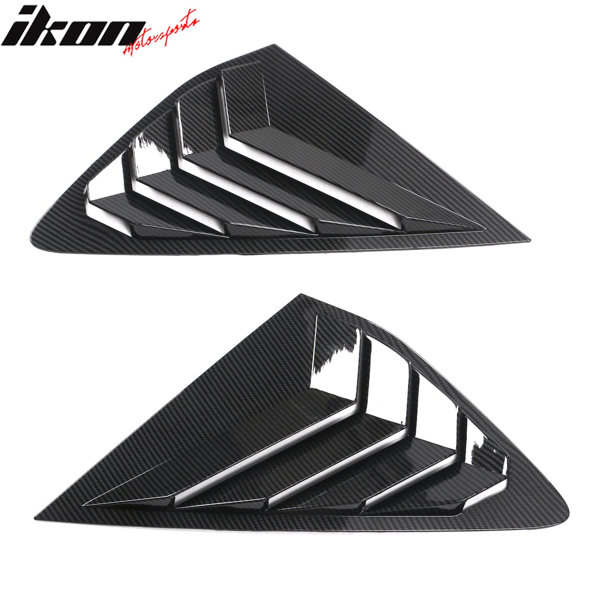 2023-2025 Honda Accord IKON Black Rear Quarter Window Louver ABS
