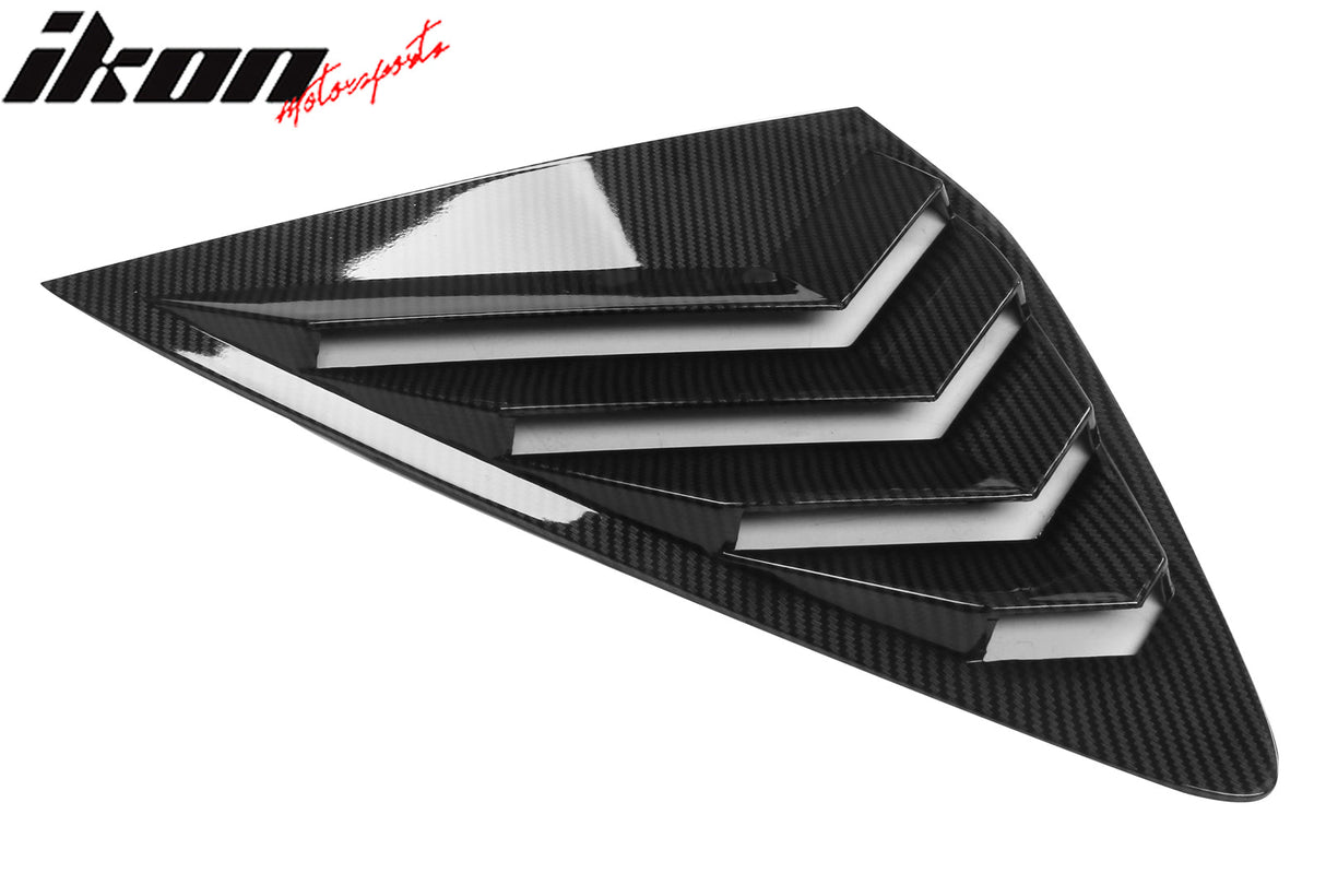 2023-2025 Honda Accord IKON Black Rear Quarter Window Louver ABS
