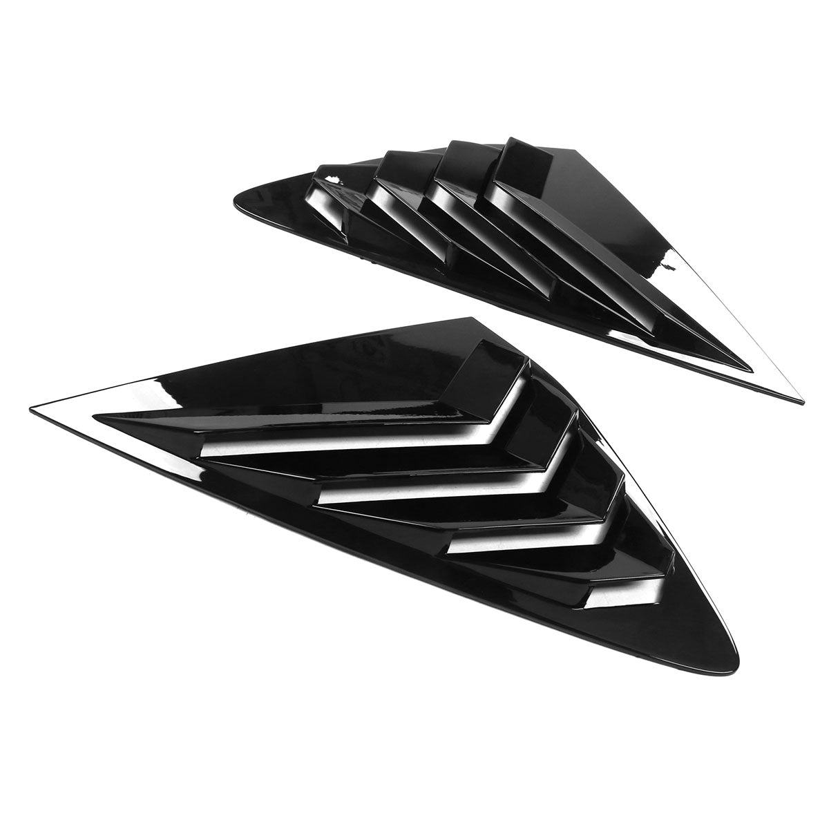 2023-2025 Honda Accord IKON Black Rear Quarter Window Louver ABS