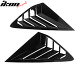 2023-2025 Honda Accord IKON Black Rear Quarter Window Louver ABS