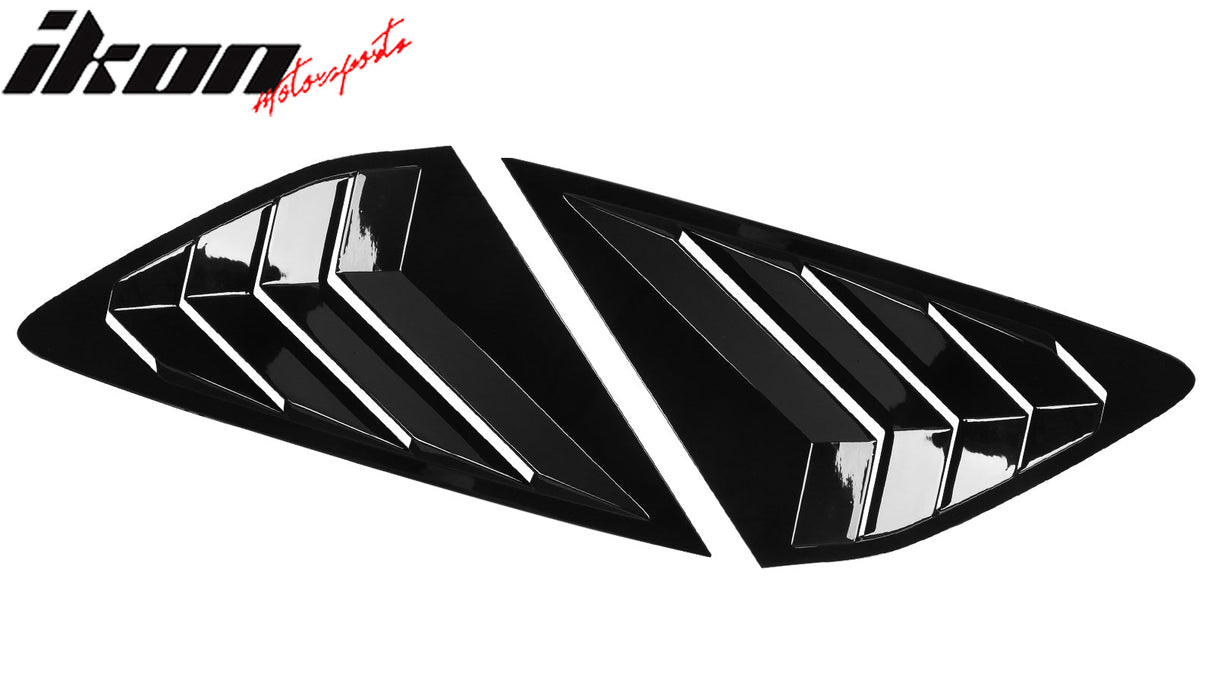 2023-2025 Honda Accord IKON Black Rear Quarter Window Louver ABS