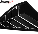 2023-2025 Honda Accord IKON Black Rear Quarter Window Louver ABS