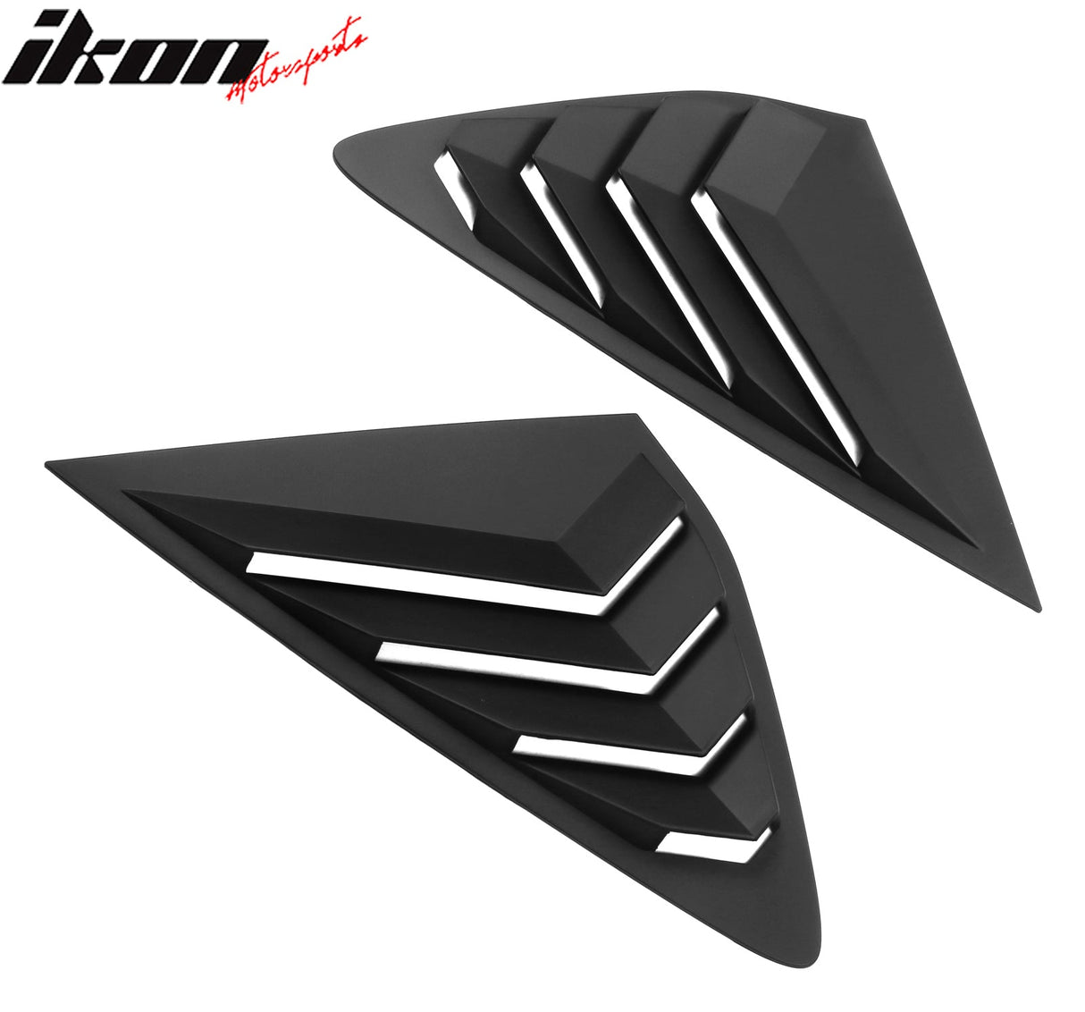 2023-2025 Honda Accord IKON Black Rear Quarter Window Louver ABS