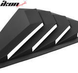 2023-2025 Honda Accord IKON Black Rear Quarter Window Louver ABS