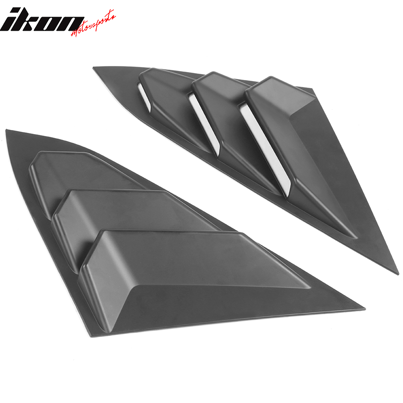 2016-2021 Honda Civic Sedan Unpainted Side Quarter Window Louvers ABS