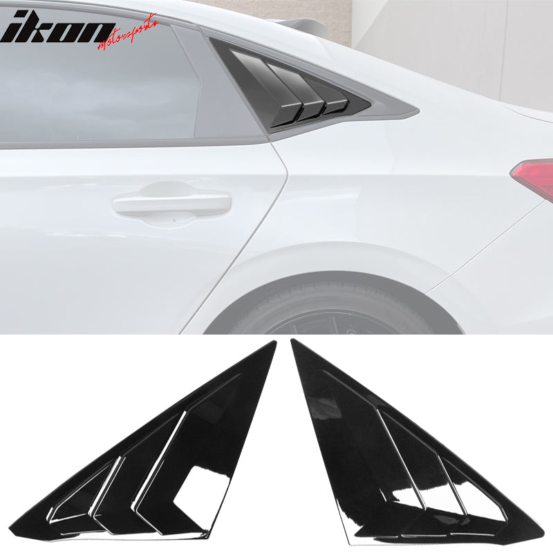2022-2023 Honda Civic 11th Gen 4DR Sedan Side Window Louver Vent ABS