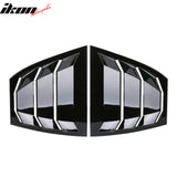 2014-2018Â Mazda 3 Gloss Black Rear Window Louvers Quarter Scoop ABS