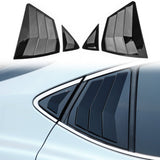 Side Window Louvers for Toyota Camry 2025-2026 IKON Style Gloss Black ABS