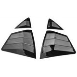 Side Window Louvers for Toyota Camry 2025-2026 IKON Style Gloss Black ABS