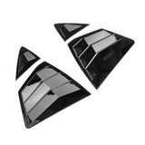 Side Window Louvers for Toyota Camry 2025-2026 IKON Style Gloss Black ABS