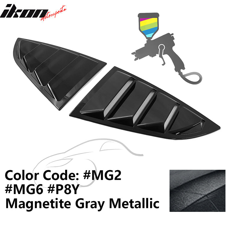 2022-2025 Subaru BRZ Toyota GR86 2DR IKON Style Window Louver PC
