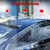 2011-2019 Ford Fiesta Hatchback 2PCS Rear Side Window Louvers Scoop Quarter Panel Sun Shade Shutter Cover Vent ABS Plastic Gloss Black