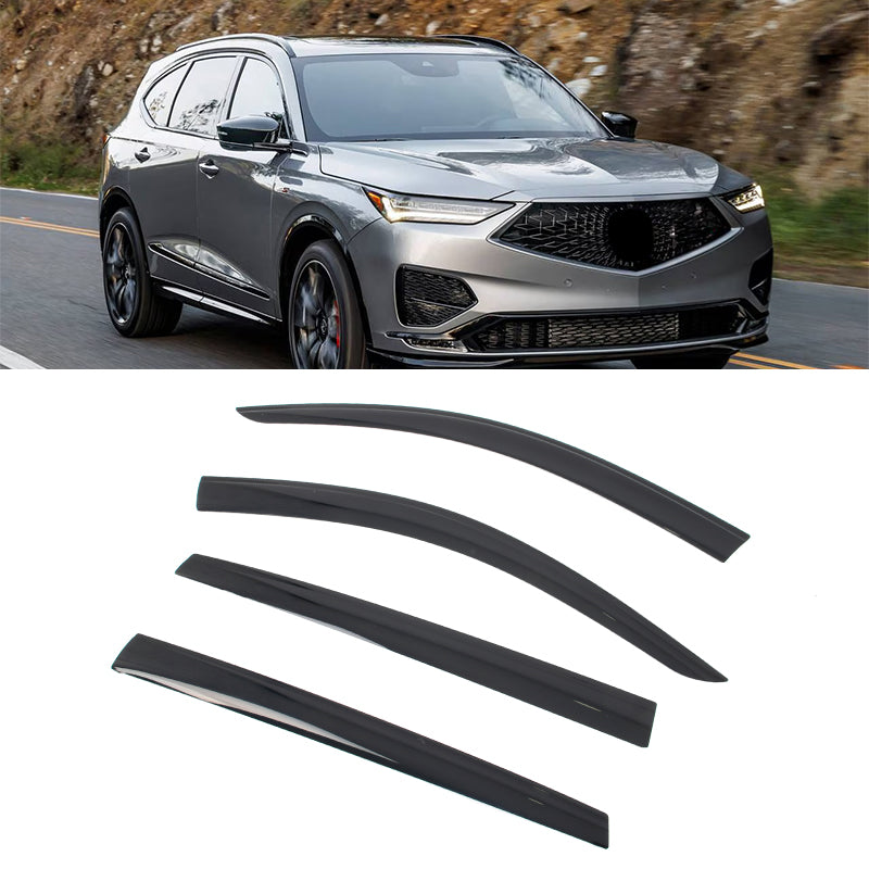 Window Visors for Acura MDX 2022-2026 Low Profile Style Tape-On Smoke Vent