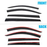 Window Visors for Acura MDX 2022-2026 Low Profile Style Tape-On Smoke Vent