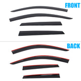 Window Visors Guards for Audi Q3 2019-2025 Low Profile Style Tape-On Smoke