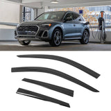 Window Visors for Audi Q5 & SQ5 2018-2024 Low Profile Style Tape-On Smoke