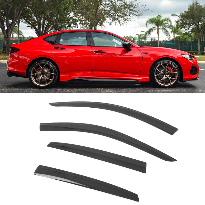 Window Visors Vent for Acura TLX 2021-2025 Low Profile Style Tape-On Smoke